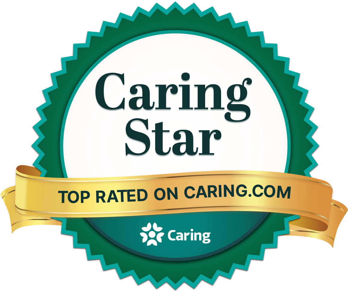 Caring Star award badge: Top Rated on Caring.com